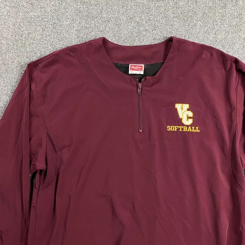 Vintage Ventura College Softball Windbreaker Men Rawlings 1/4 Zip M Size US M / EU 48-50 / 2 - 2 Thumbnail