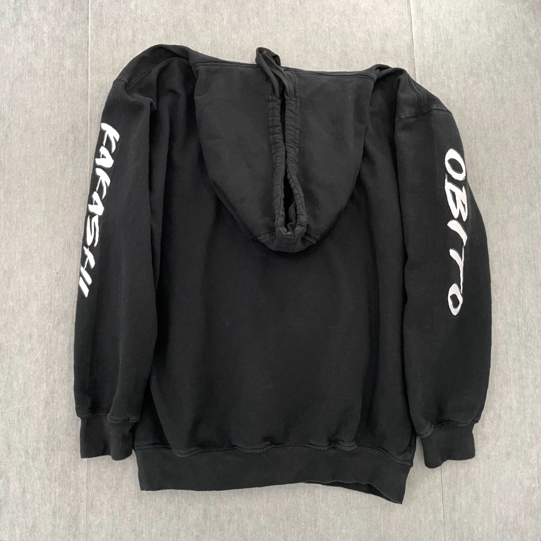 Vintage Kakashi Obito Hoodie Adult Medium Black Anime Pullover Mens M Graphic Print Hooded Sweatshirt Pullover Kakashi Obito Naruto Shippuden Graphic Print Size US M / EU 48-50 / 2 - 2 Thumbnail