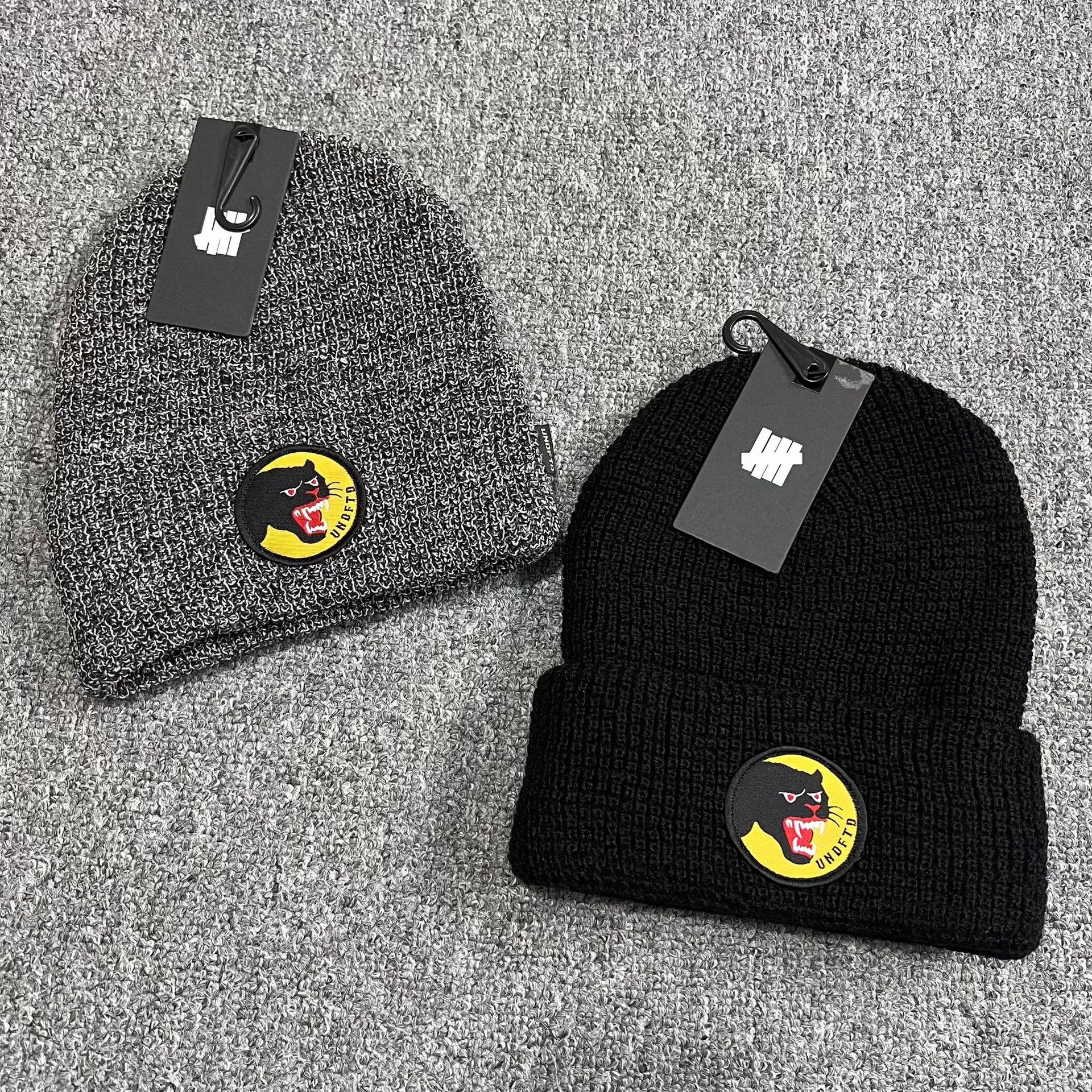 Undefeated Undefeated Small Leopard Head Embroidered Knit Beanie Q7 Size ONE SIZE - 1 Thumbnail