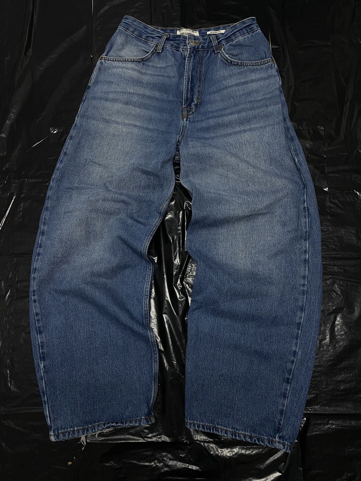 Pull & Bear × Vintage Vintage Y2K Pullen bear Embroidered Grunge Opium Denim Jeans Size US 29 - 1 Thumbnail