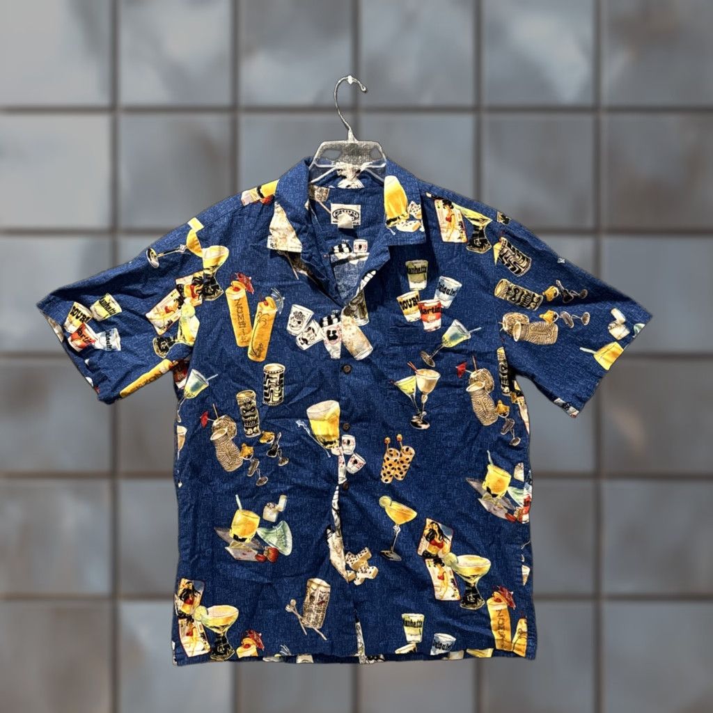 Vintage Pacific Legend Shirt XL Button-Up Short Sleeve Hawaiian Vodka Cocktail Pacific Legend Hawaiian Shirt XL Short Sleeve Button-Up Blue Men Mens Size US XL / EU 56 / 4 - 1 Thumbnail