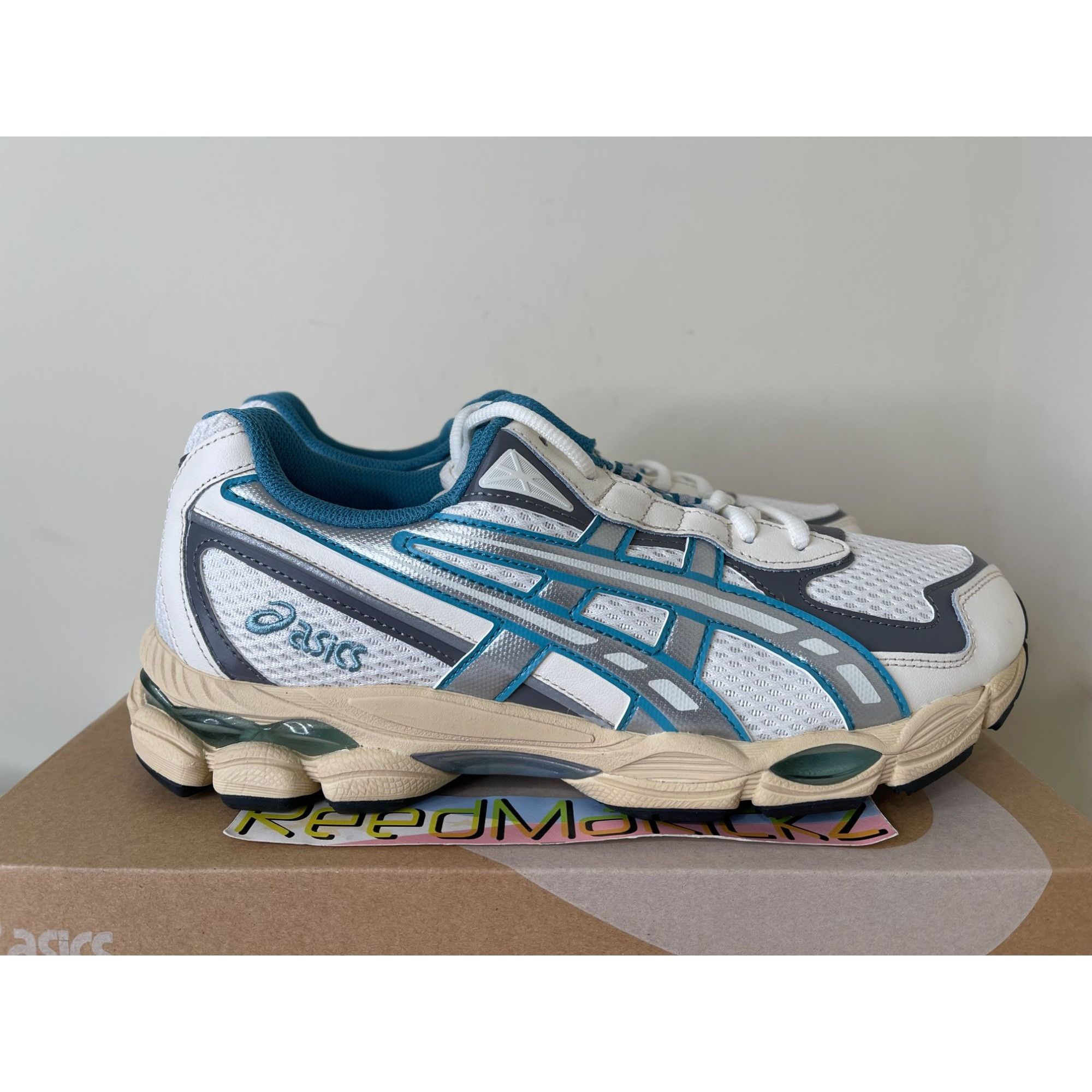 Asics Asics Gel NYC 2055 Cream Blue Teal WOMENS 10us Size US 10 / IT 40 - 2 Thumbnail