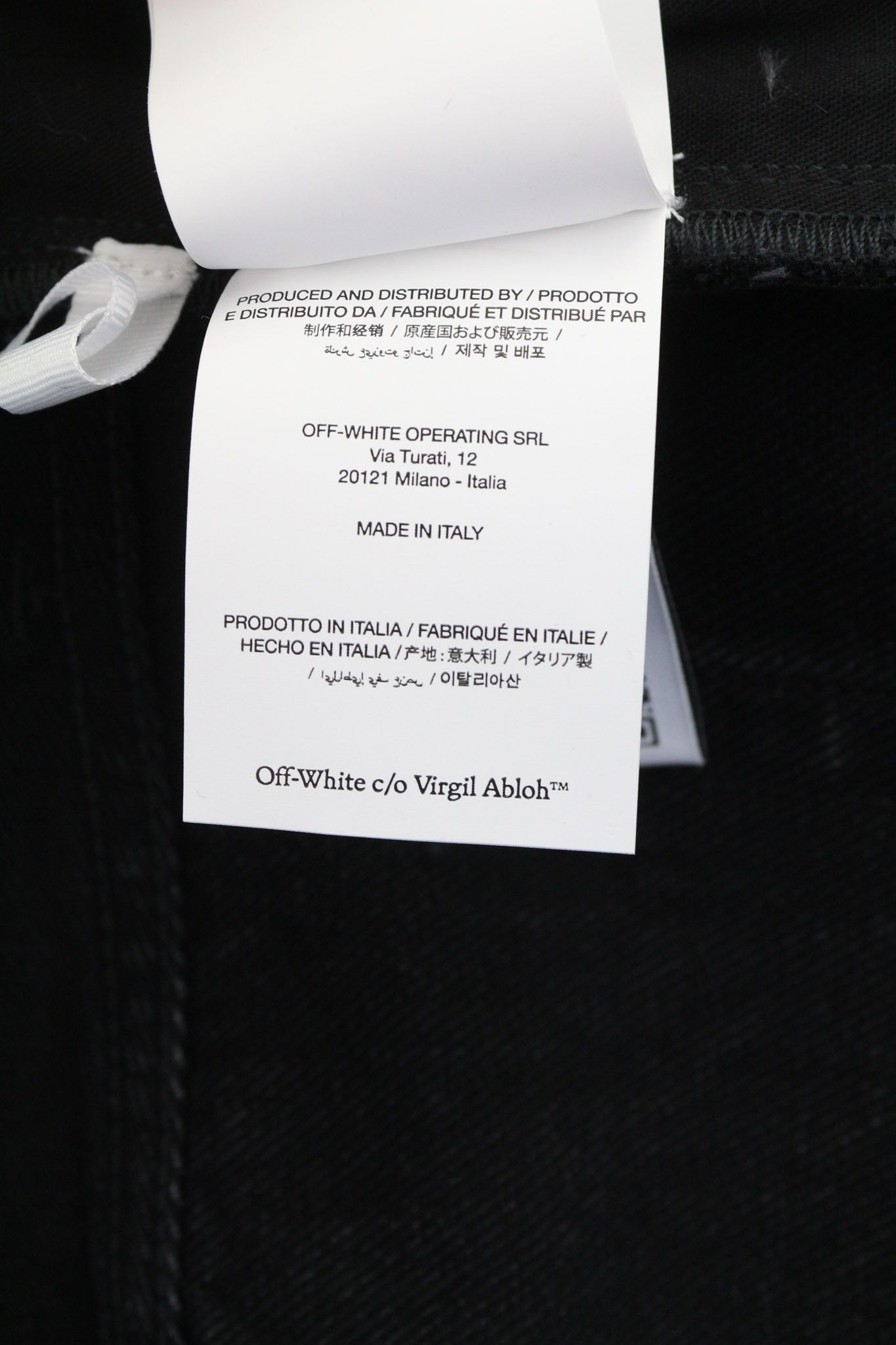 Off-White 34 Tapered 100% Cotton Vintage Black 5-Pocket 81879 Size US 34 / EU 50 - 9 Thumbnail