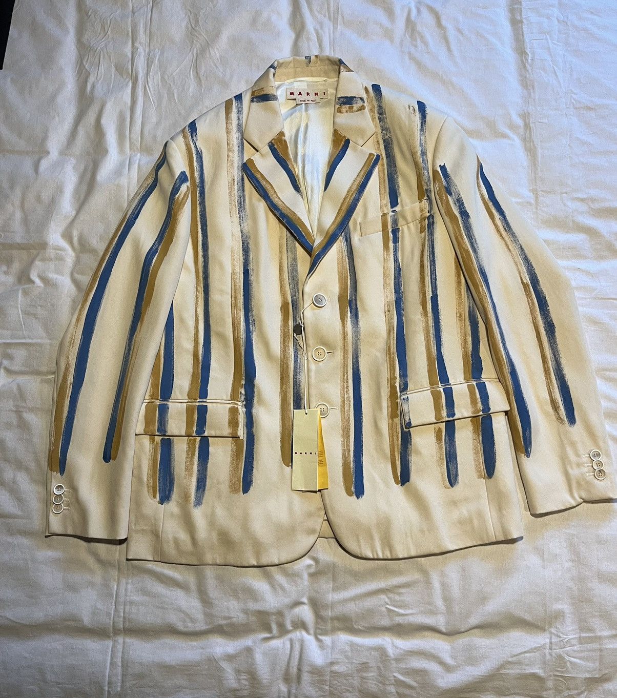 Marni Marni wool hand painted blazer. Size US L / EU 52-54 / 3 - 1 Thumbnail