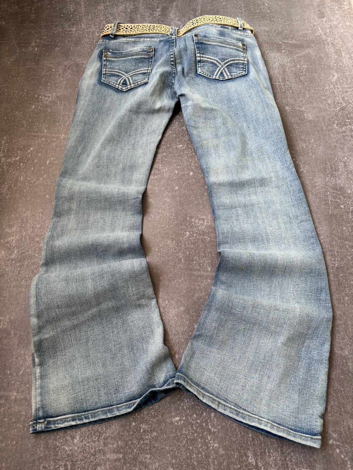 Pre-owned Hysteric Glamour X If Six Was Nine Y2k Vintage Fade Style Jeans If Six Was Nine Style Lgb In Light Blue