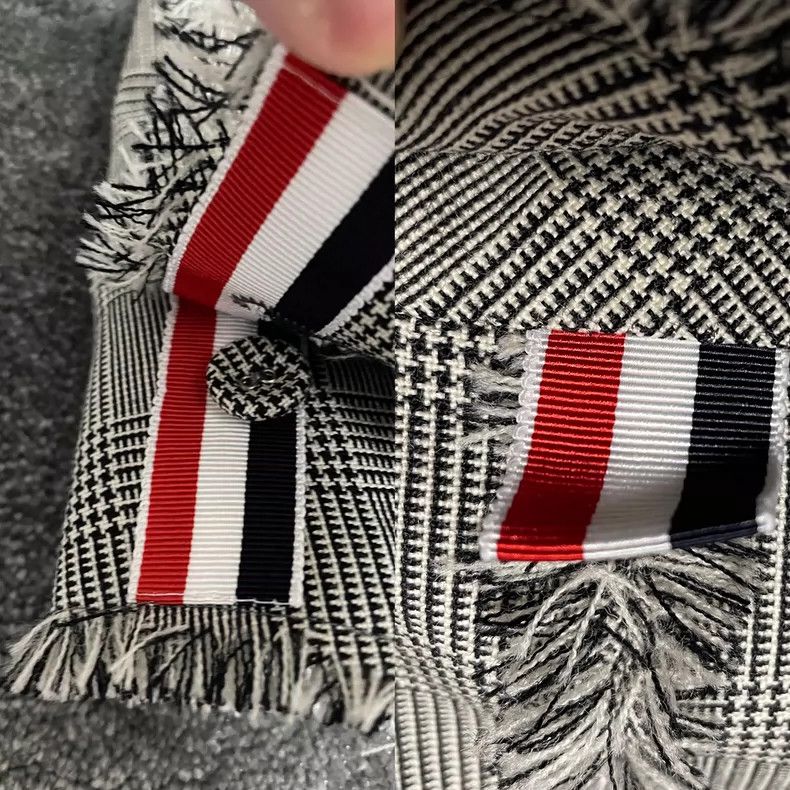 Thom Browne Thom Browne size1 Gray and grey striped woolen jacket suit Size 36S - 5 Thumbnail