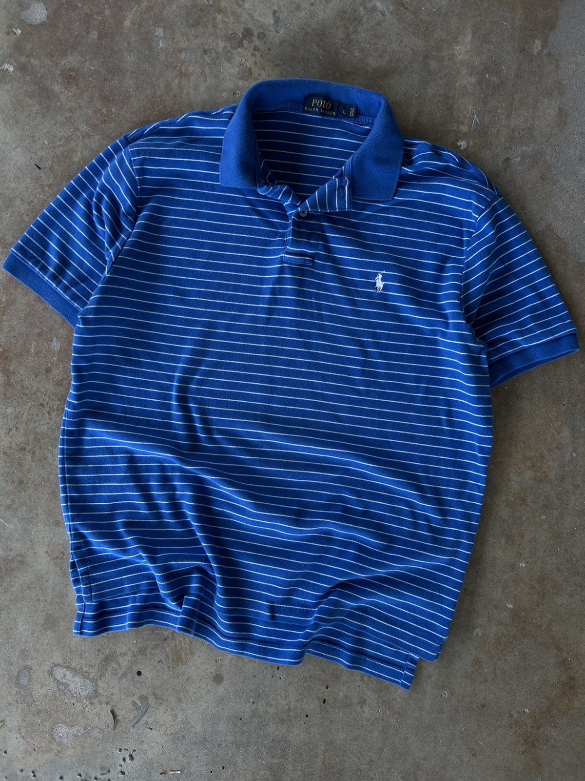 Polo Ralph Lauren Vintage Polo Ralph Lauren Striped Button Up Polo Shirt Size US L / EU 52-54 / 3 - 1 Thumbnail