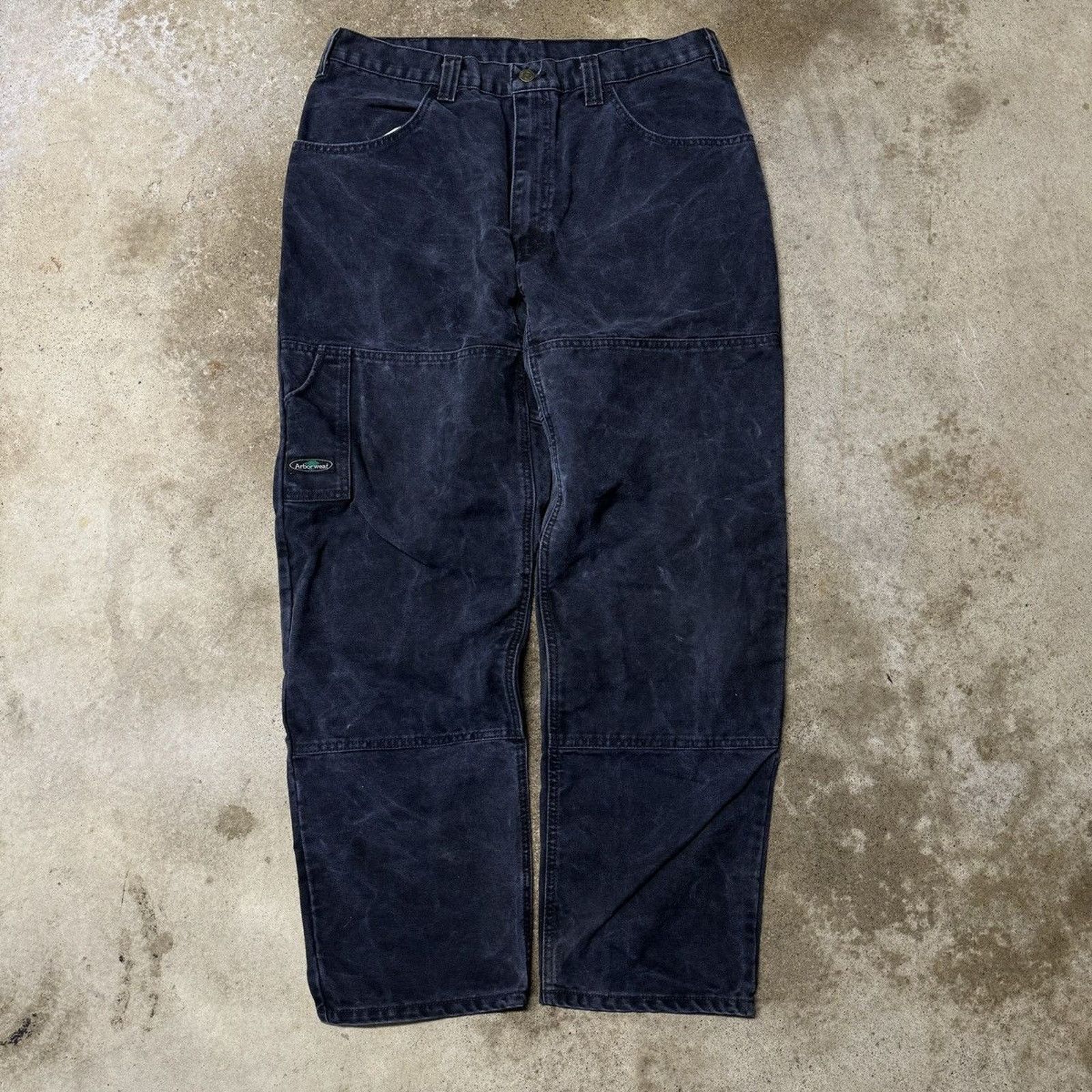 Vintage Vintage Arbor Wear Faded Washed Double Knee Pants ERD Grunge Size US 32 / EU 48 - 1 Thumbnail