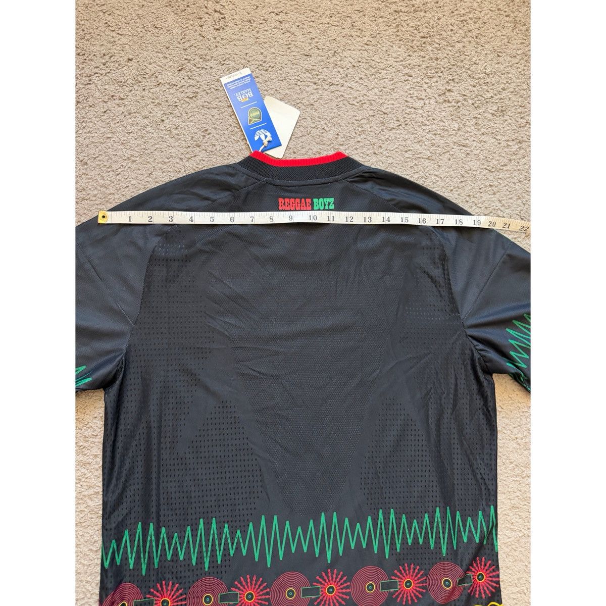 Adidas JAMAICA 26 X BOB MARLEY AWAY AUTHENTIC JERSEY Size US M / EU 48-50 / 2 - 20 Thumbnail