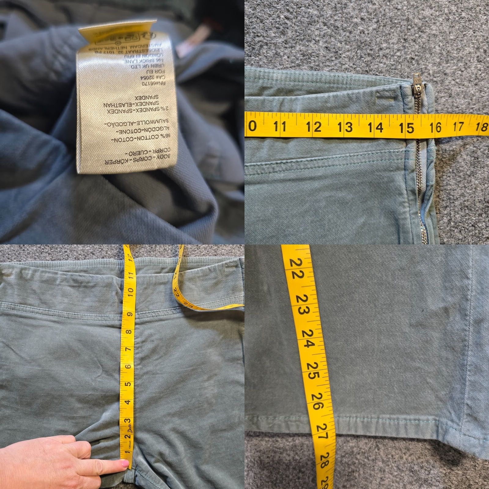 Free People Free People Pants Womens Small Green Velour Side Zip Cropped Bootcut Casual Size 28" / US 6 / IT 42 - 8 Thumbnail