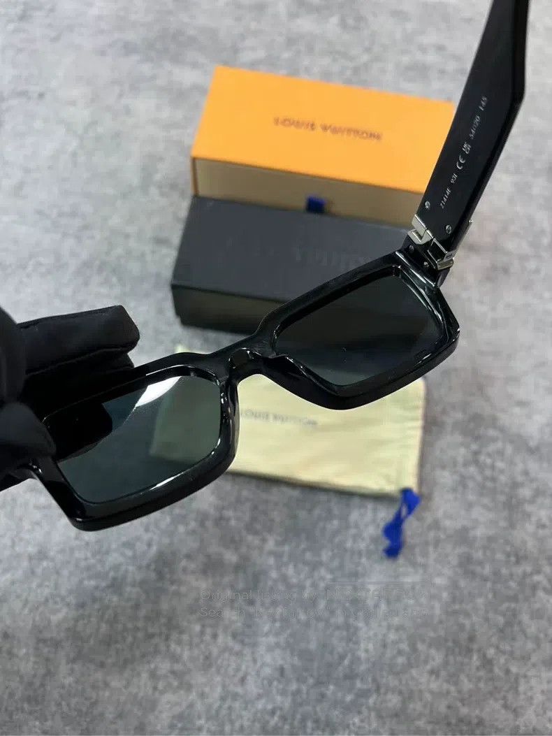 Louis Vuitton Louis Vuitton Black-and-Silver Millionaire Sunglasses Size ONE SIZE - 7 Thumbnail