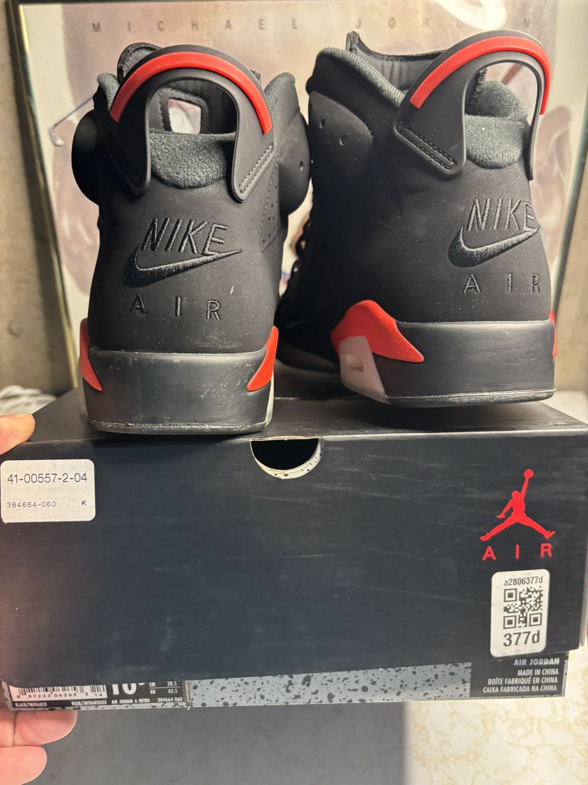 Jordan Brand Air Jordan 6 Retro 2019 Infrared 2019 Size US 10.5 / EU 43-44 - 7 Thumbnail