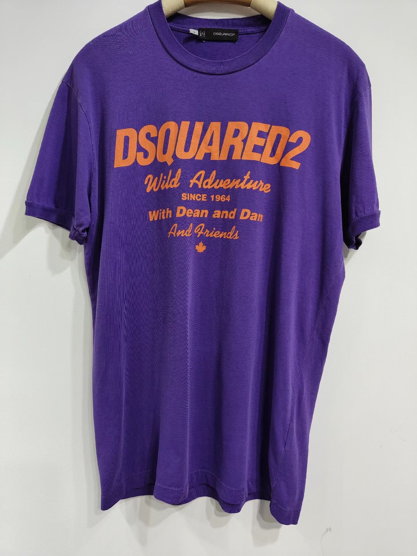 Dsquared2 Dsquared2 Men's Purple Short Sleeve Top K29 Size US M / EU 48-50 / 2 - 1 Thumbnail