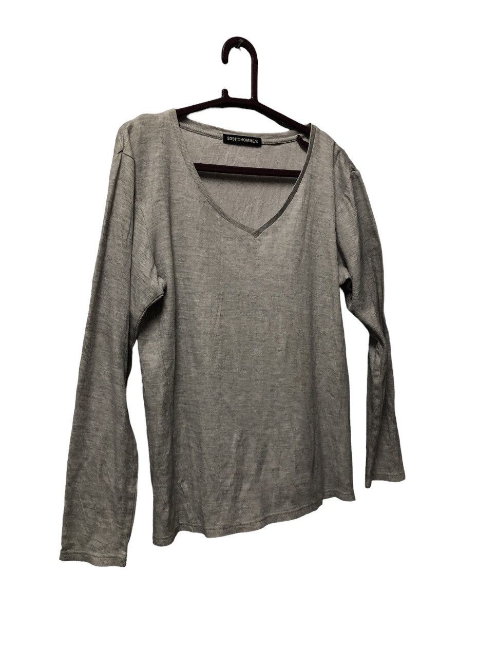 5351 POUR LES HOMMES × Designer 5351 Pour Les Hommes Vintage Long Sleeve Tee Shirt Size M / US 6-8 / IT 42-44 - 14 Thumbnail