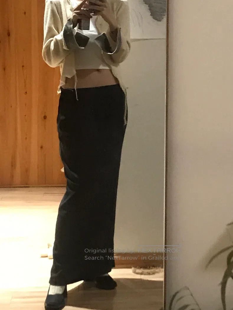 Yohji Yamamoto Yohji Yamamoto size s 90's grey suit straight skirt Size 24" / US 00 / IT 34 - 5 Thumbnail