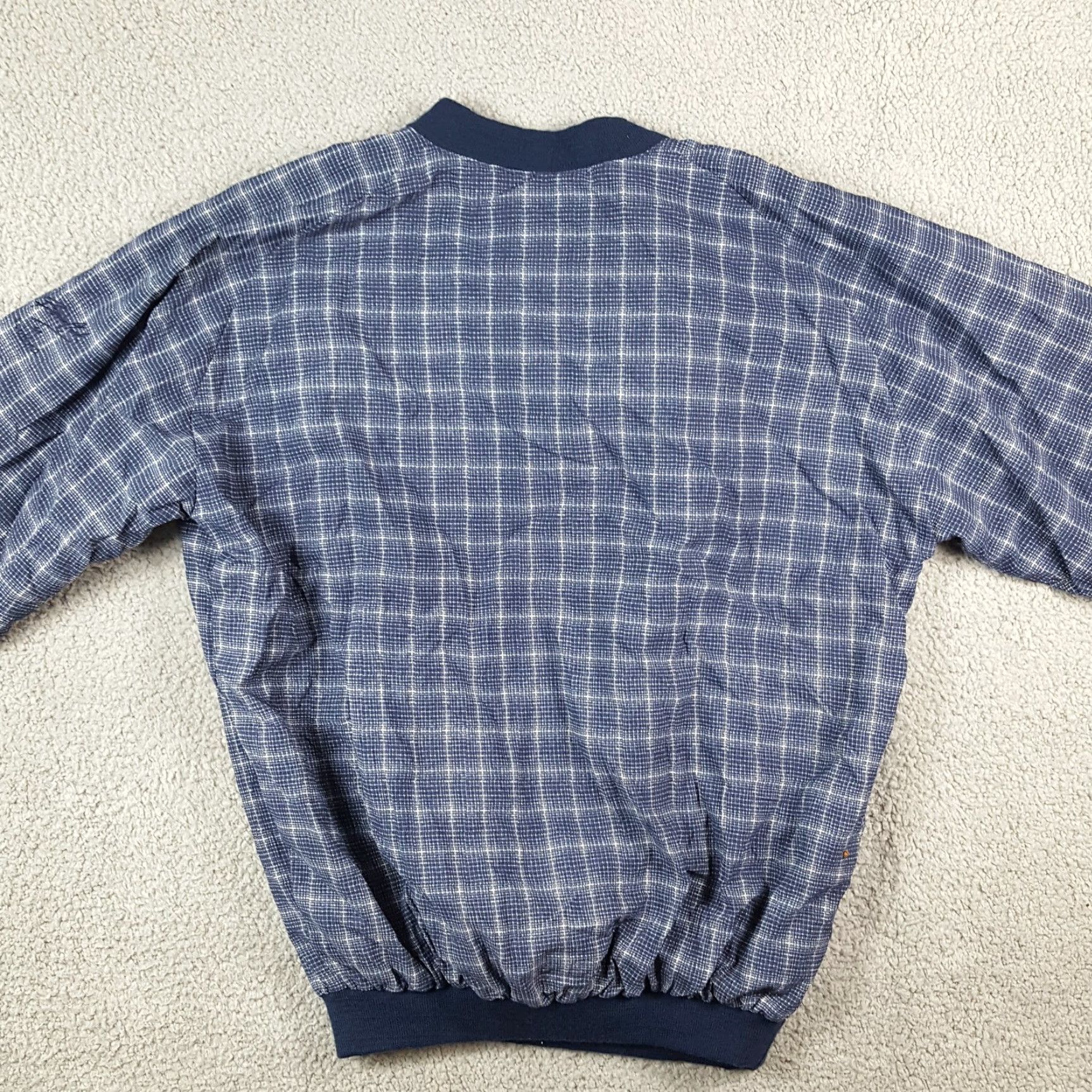 Vintage VINTAGE Bruce Clark Windbreaker Jacket Womens Plaid Blue Windproof Breathable Scotland Large Pullover Jacket 80s 90s Outdoor Casual Travel Workwear Size L / US 10 / IT 46 - 5 Thumbnail