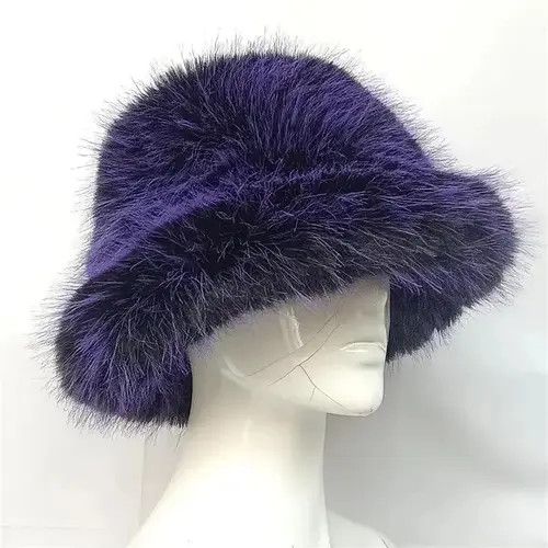 Japanese Brand Faux Fur bucket hat Size ONE SIZE - 3 Thumbnail