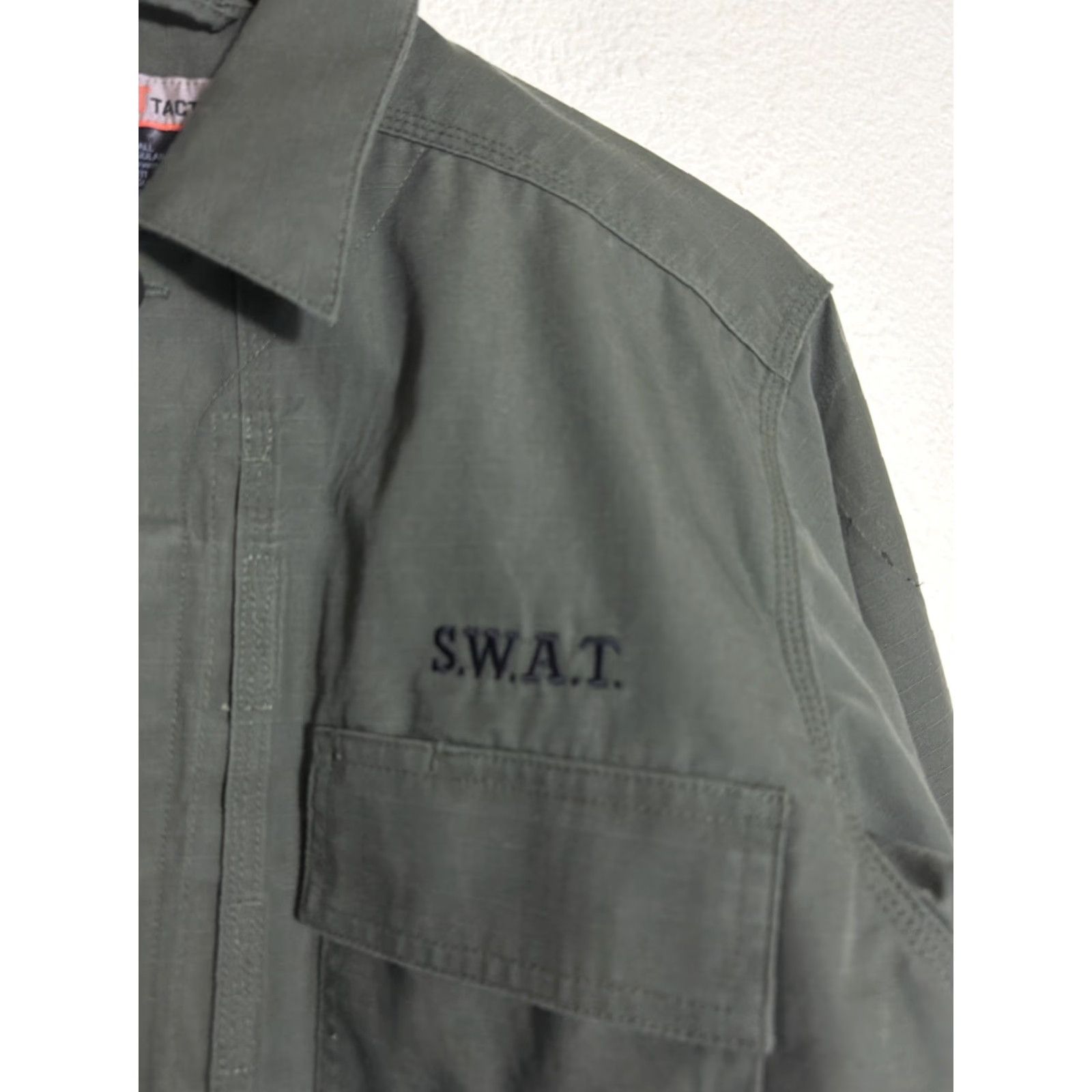 Vintage 5.11 Tactical TDU Ripstop Button-Up Shirt Army Green Embroidered Size S Mens Shirt Size US S / EU 44-46 / 1 - 6 Thumbnail