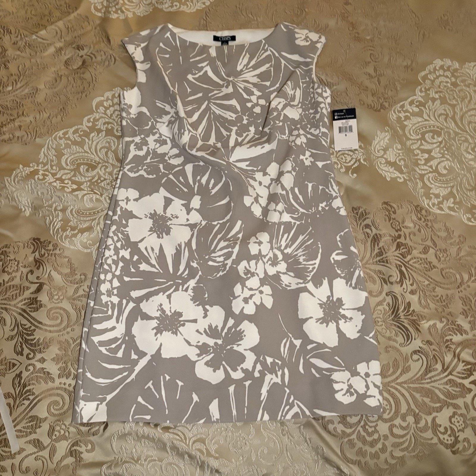 Chaps Chaps Ralph Lauren Floral Boatneck Sleeveless Dress Size 6 Size M / US 6-8 / IT 42-44 - 5 Thumbnail