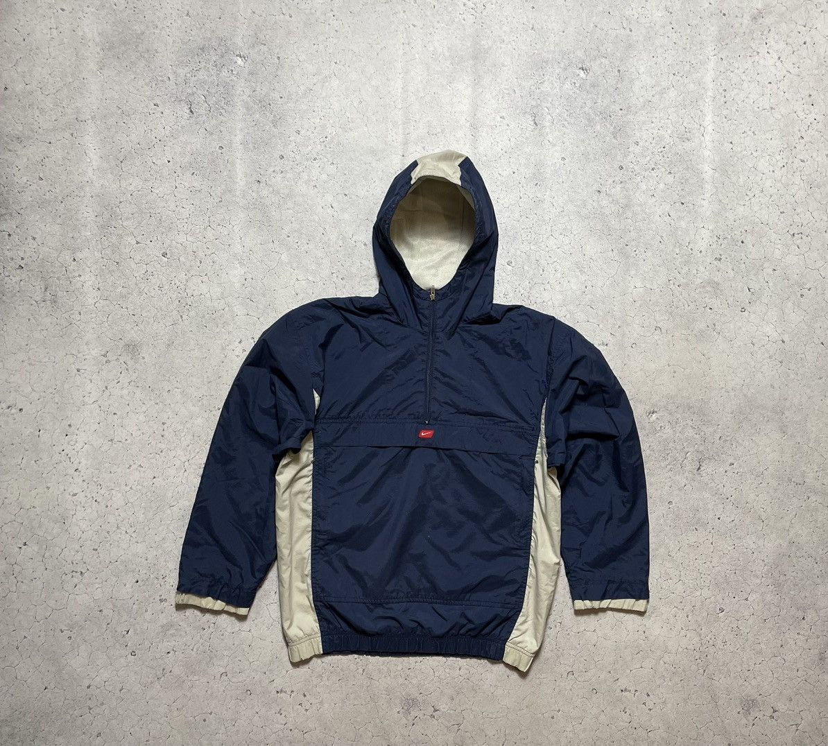 Nike Vintage Nylon Anorak Jacket Nike Drill Center Swoosh Y2K Size US S / EU 44-46 / 1 - 1 Thumbnail