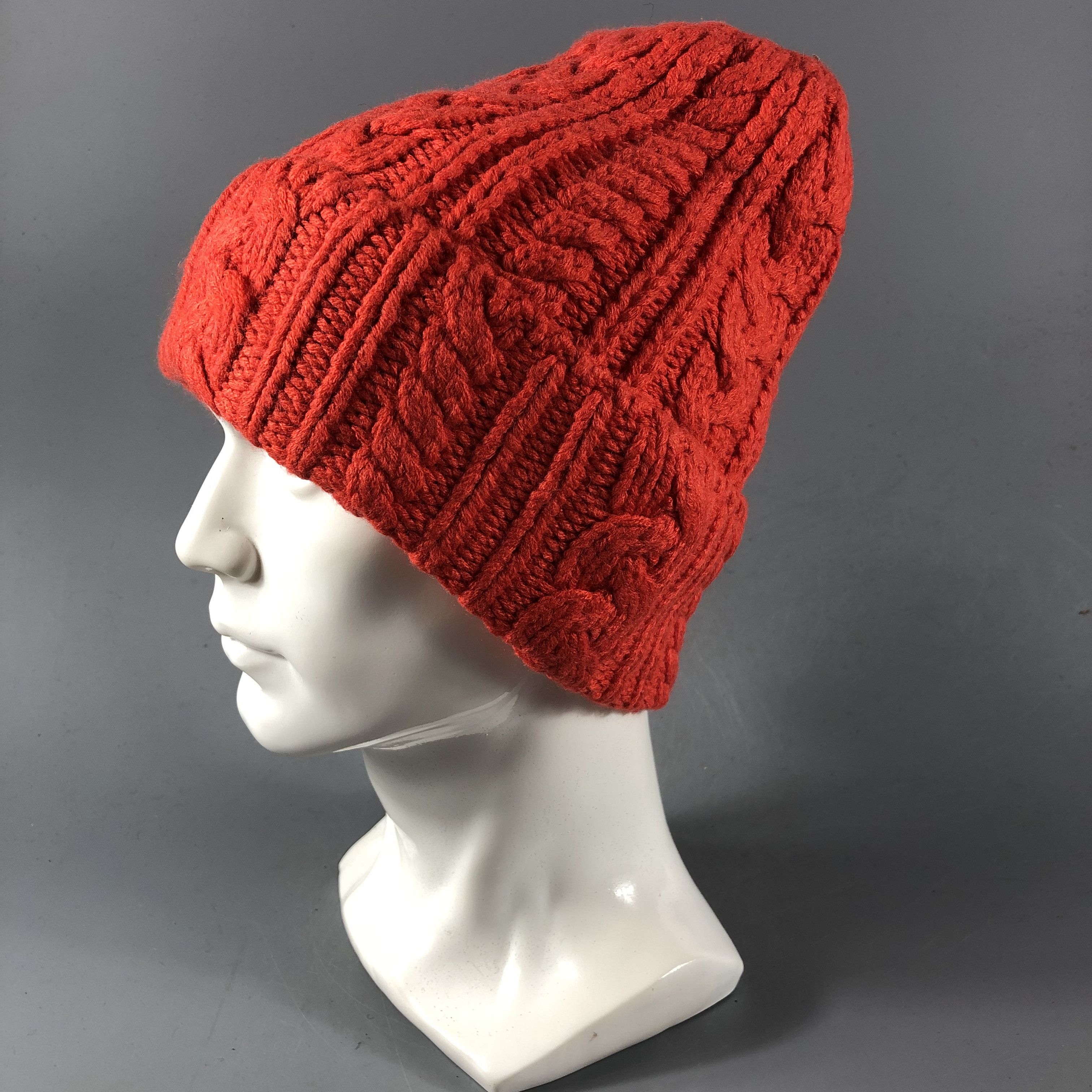 Japanese Brand Uniqlo Cable Knit Beanie Snowcap Snow Hat B546 Size ONE SIZE - 2 Thumbnail
