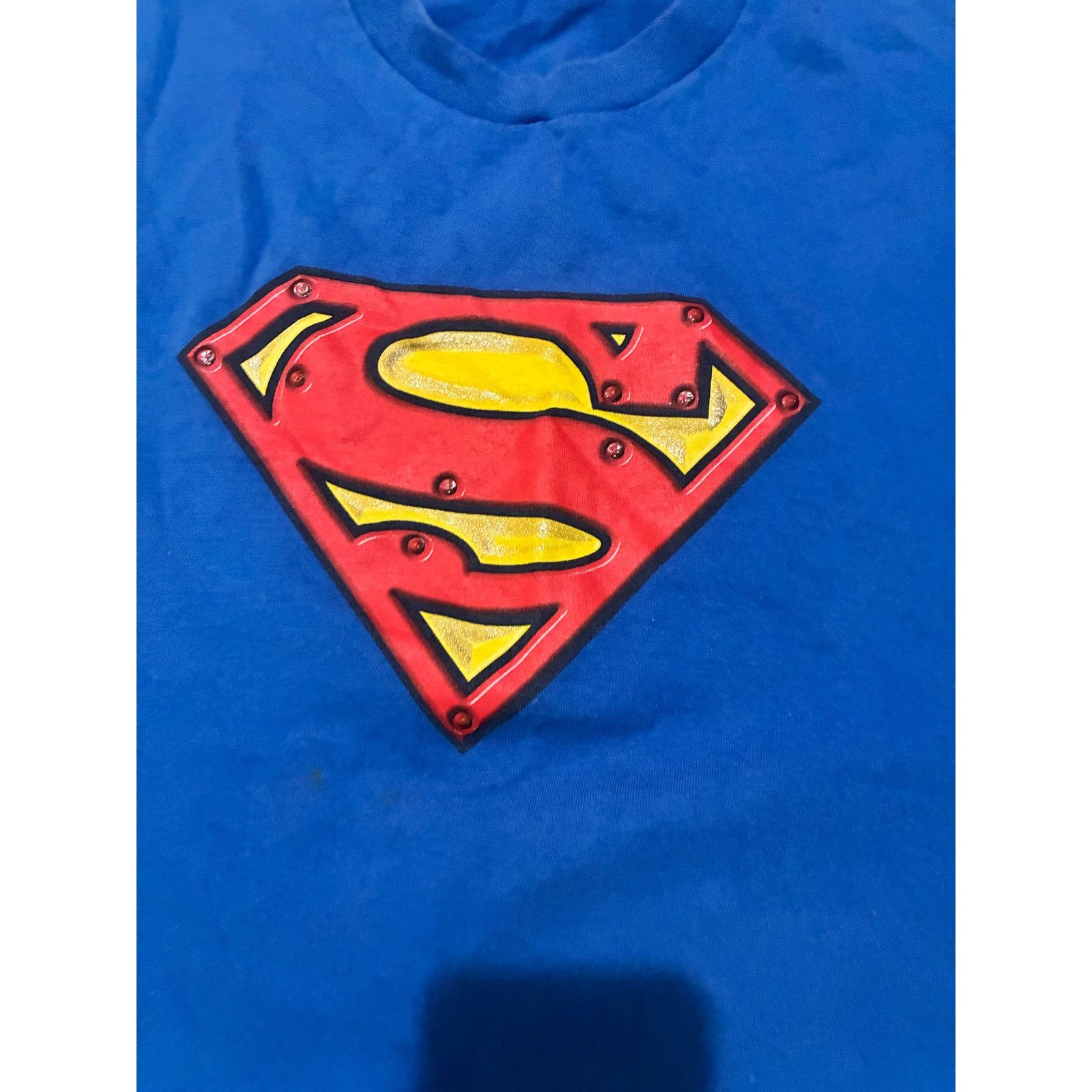 Other Retro Superman T-Shirt Y2K Blue Man of Steel Size XL Size US XL / EU 56 / 4 - 4 Thumbnail