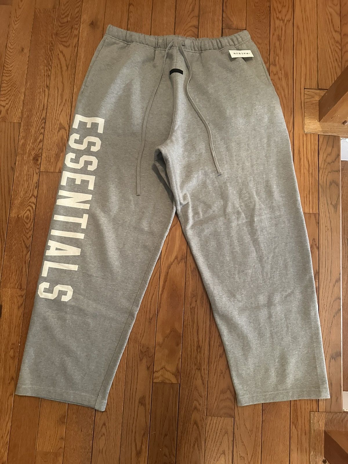 Essentials Dark Heather Oatmeal Fleece Relaxed Sweatpants