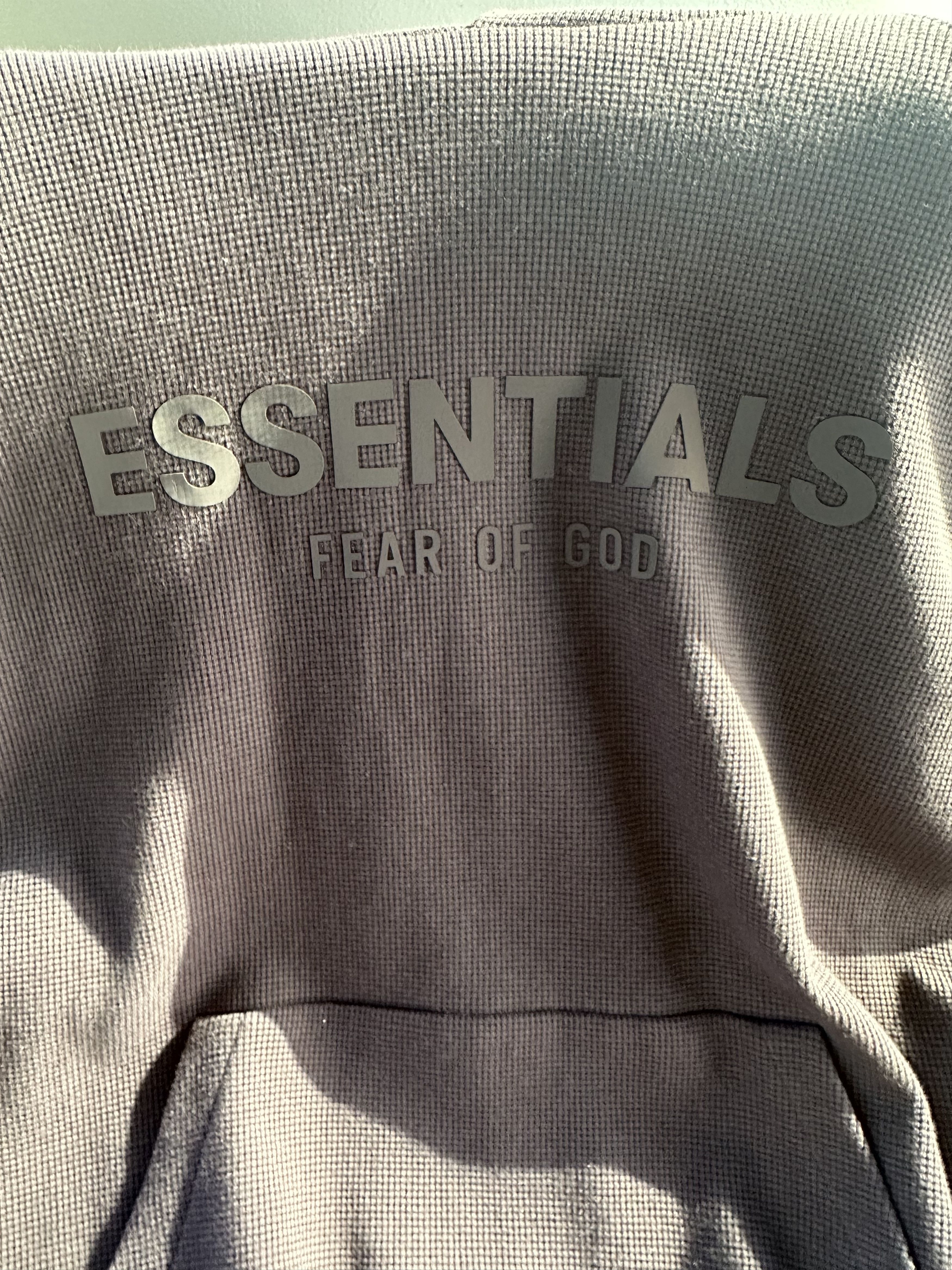 Essentials × Fear of God NEW *ESSENTIALS* FEAR OF GOD WAFFLE RAGLAN HOODIE PLUM SS23 Size US S / EU 44-46 / 1 - 4 Thumbnail