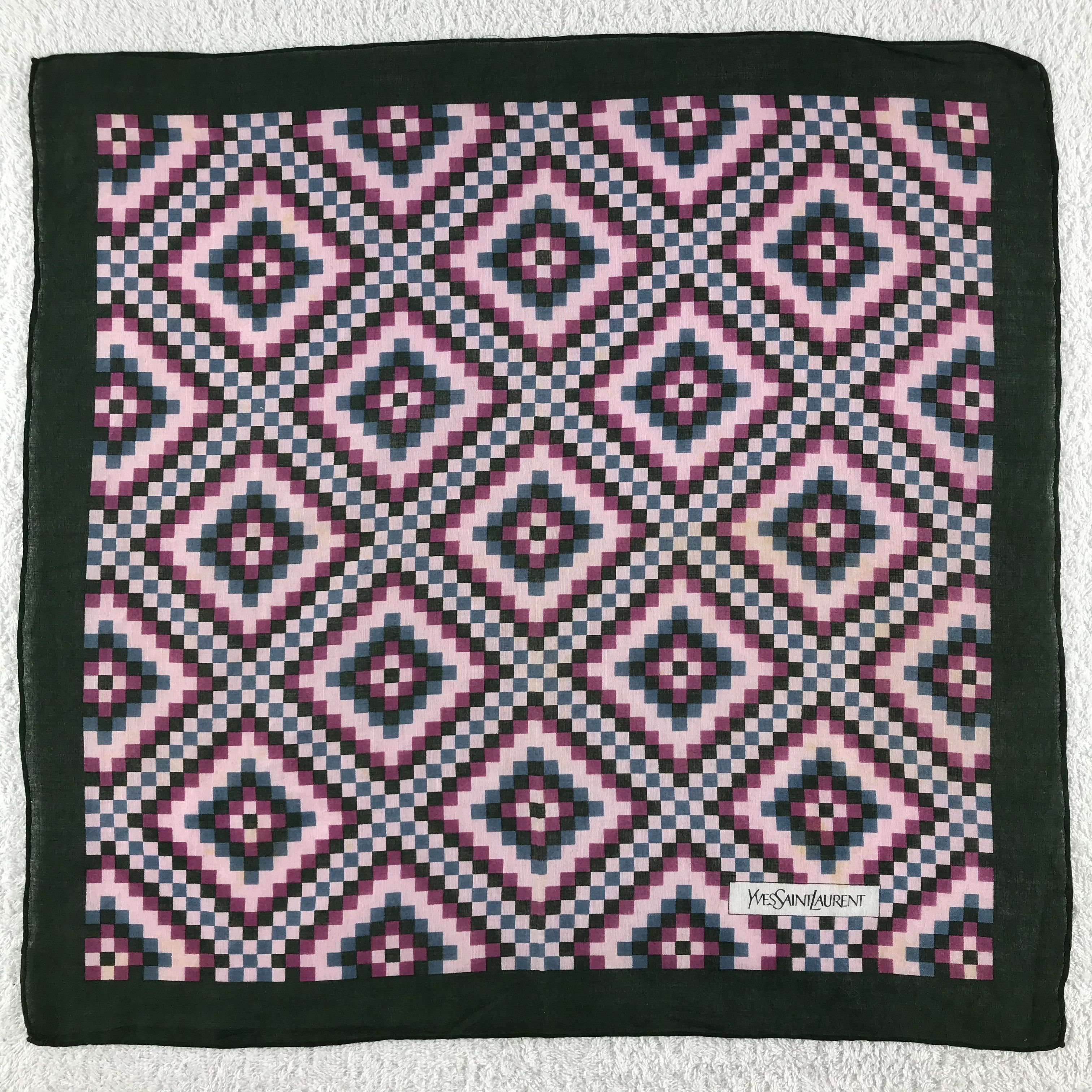 Vintage × Yves Saint Laurent Yves Saint Laurent Bandana / Handkerchief /Neckerchief -S205 Size ONE SIZE - 1 Thumbnail