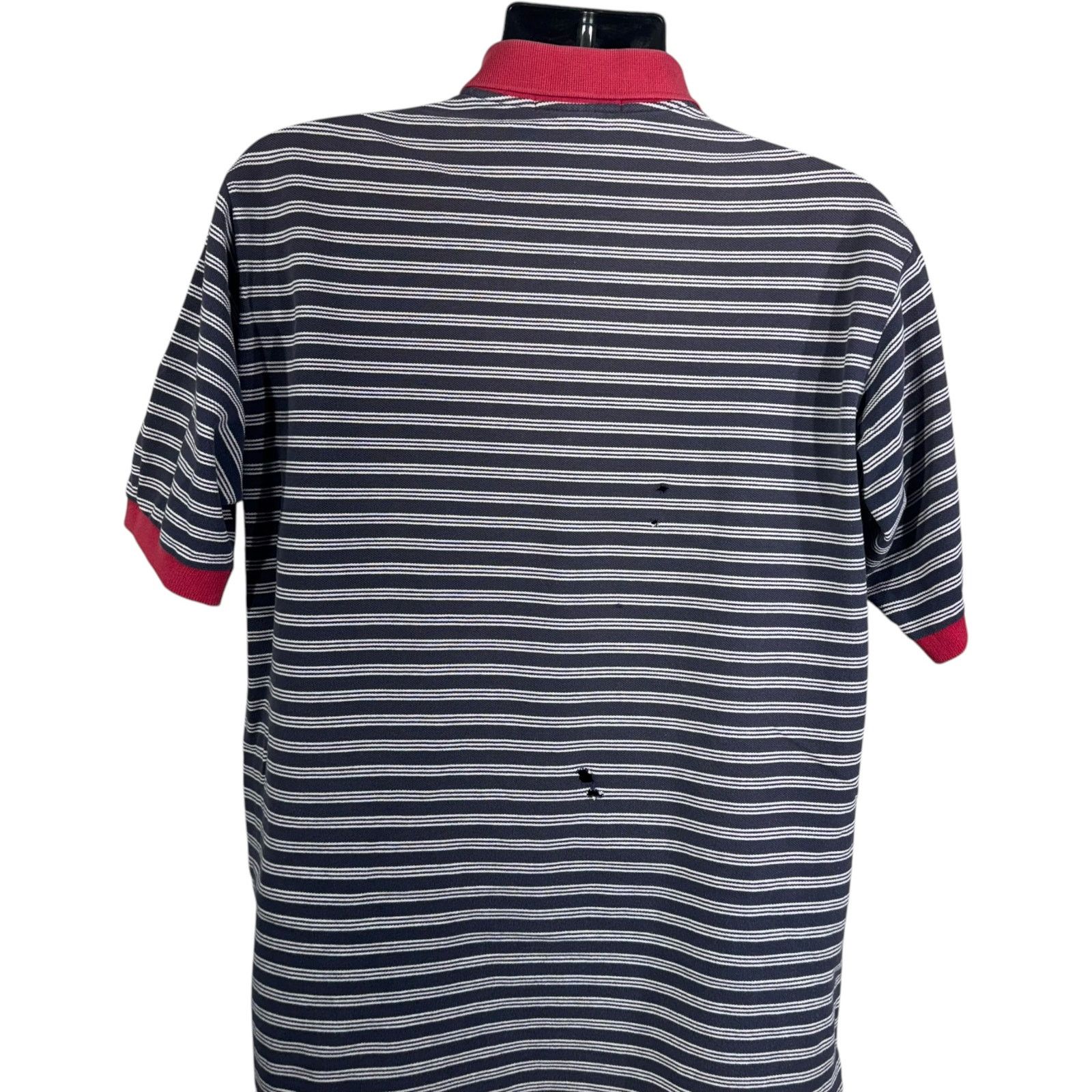 Polo Ralph Lauren Polo Ralph Lauren Small Horse Striped Short Sleeve Polo Size US L / EU 52-54 / 3 - 6 Thumbnail