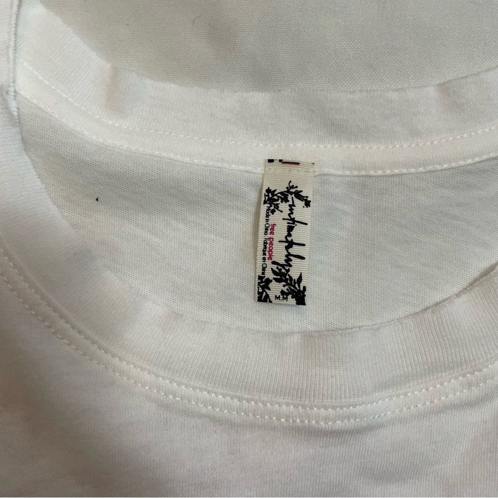 Free People NWT New $78 Free People Go-To Graphic White Bodysuit Size M Size M / US 6-8 / IT 42-44 - 9 Thumbnail