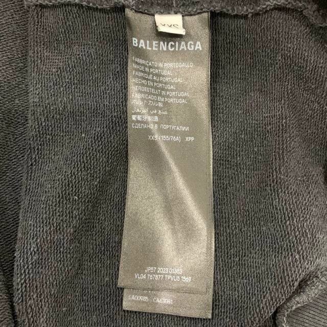 Balenciaga Balenciaga Logo monogrammed black and grey hooded long sle Size US XXS / EU 40 - 7 Thumbnail