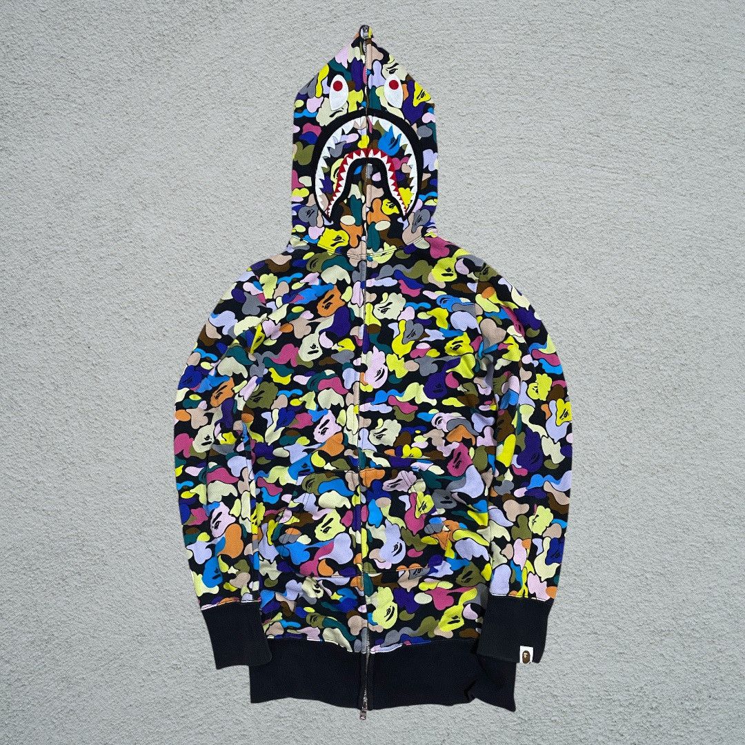 Bape BAPE MULTI CAMO FULL-ZIP SHARK JACKET Size XS / US 0-2 / IT 36-38 - 6 Thumbnail