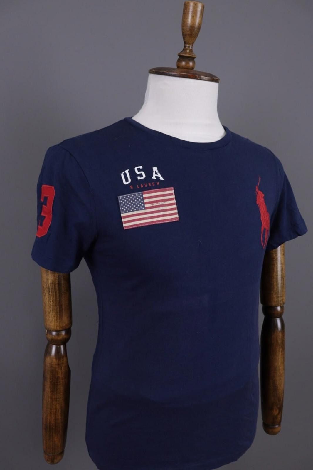 Polo Ralph Lauren Polo Ralph Lauren Blue Big Pony USA Flag #3 T-Shirt Size S Size US S / EU 44-46 / 1 - 5 Thumbnail