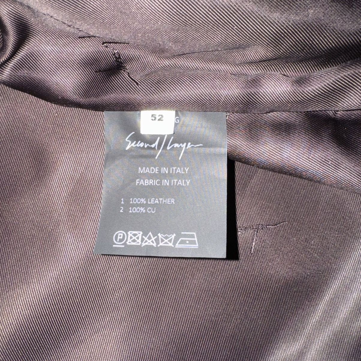 Second/Layer Second Layer 100% Leather Jacket | Made in Italy Size US L / EU 52-54 / 3 - 6 Thumbnail
