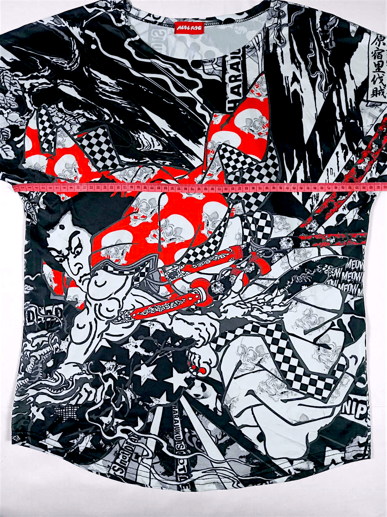 Japanese Brand VINTAGE ACDC RAG Samurai Harajuku Is Not Dead Full print Size US L / EU 52-54 / 3 - 6 Thumbnail