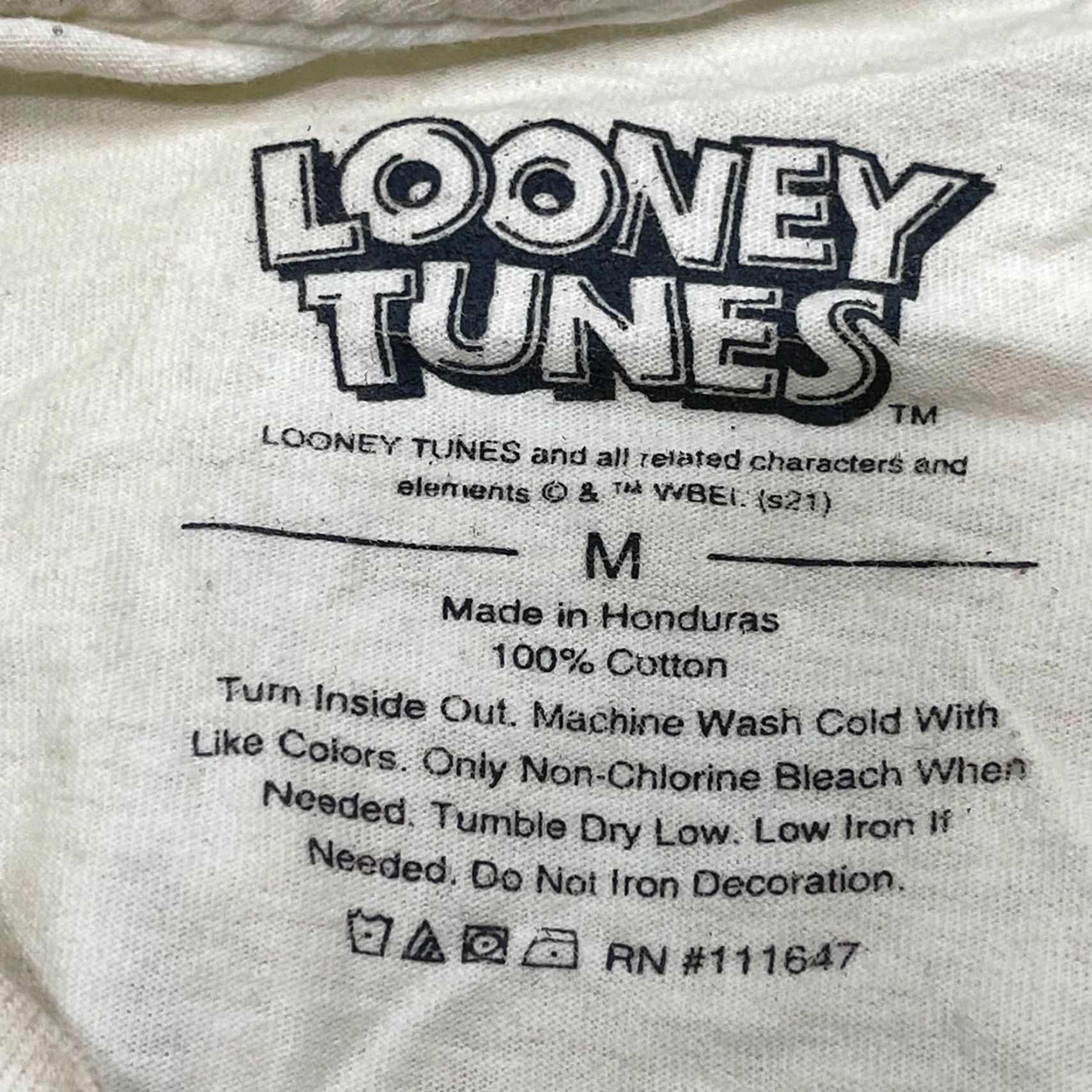 Vintage Looney Tunes Tee Shirt Womens M Crew Neck Short Sleeve Cotton Retro GRAPHIC Print Casual Vintage No Size M / US 6-8 / IT 42-44 - 3 Thumbnail