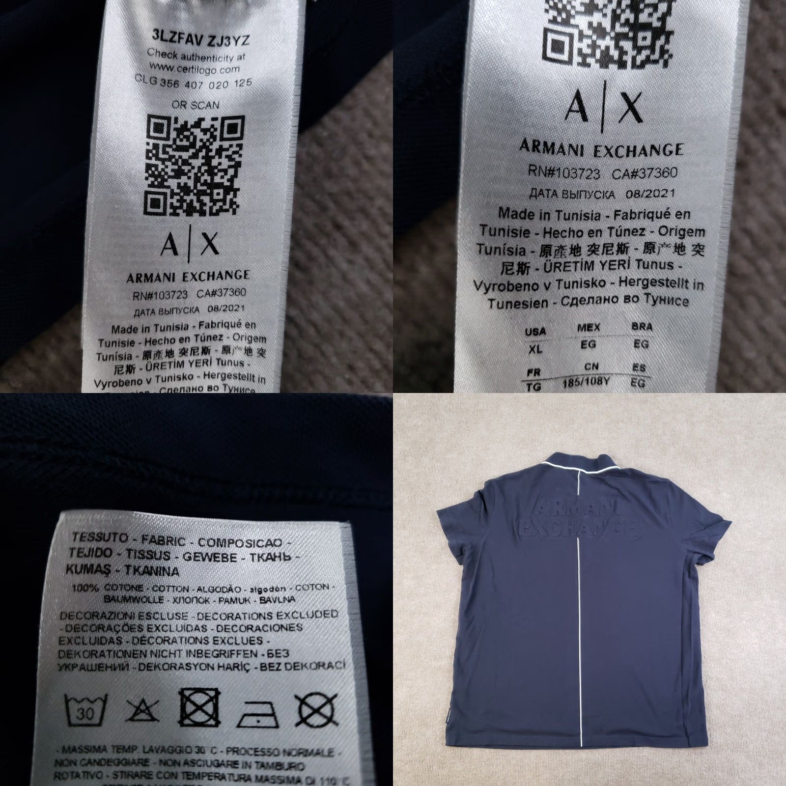 Armani Exchange Armani Exchange Polo Shirt Mens XL Blue Short Sleeve Embossed Logo Polo Shirt Mens XL Blue Short Sleeve Embossed Logo Size US XL / EU 56 / 4 - 8 Thumbnail