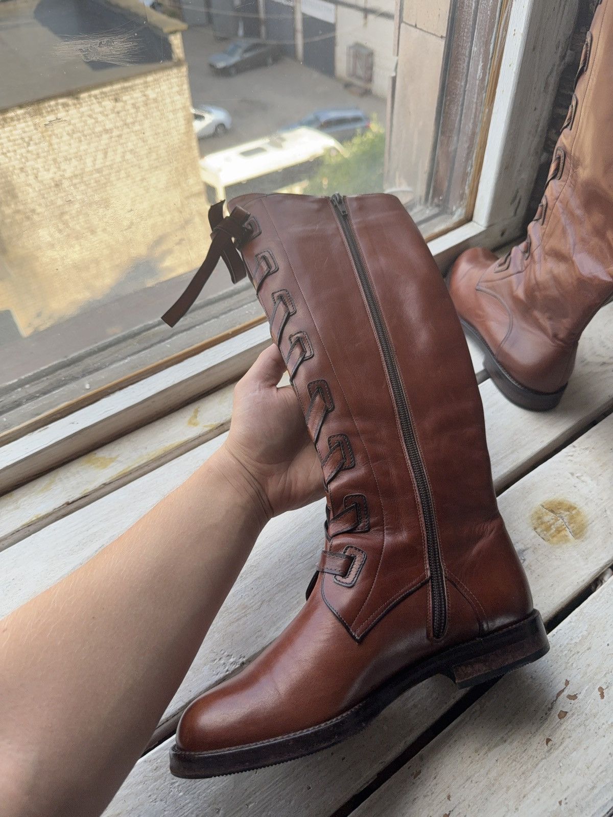 Bally Luxury 00s Bally Vintage Cowgirl Western High Boots 36 1/2 Size US 6 / IT 36 - 5 Thumbnail