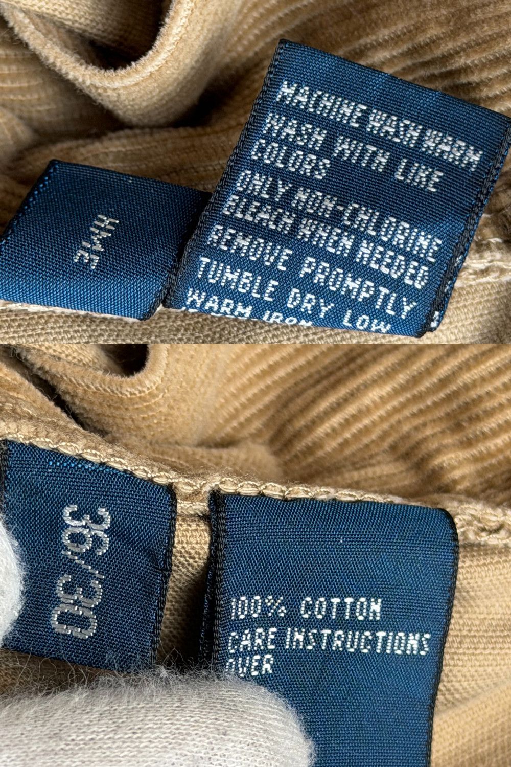 Polo Ralph Lauren PRL Utility Cord Cargo Pants — 36/30 — fw02 (est.) Size US 36 / EU 52 - 18 Thumbnail