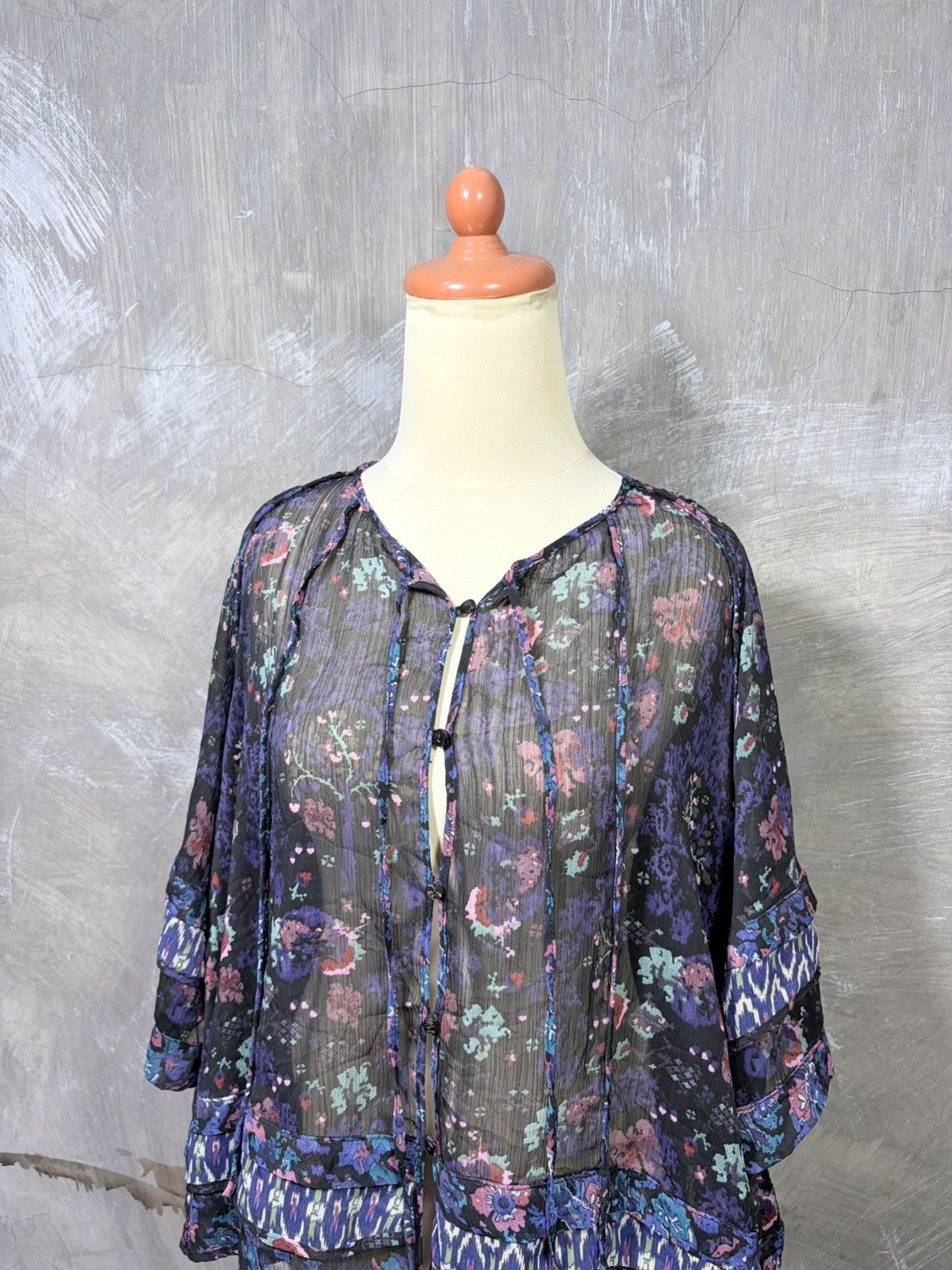 Anna Sui Anna Sui Women Button Up Mesh Tops Size M / US 6-8 / IT 42-44 - 2 Thumbnail