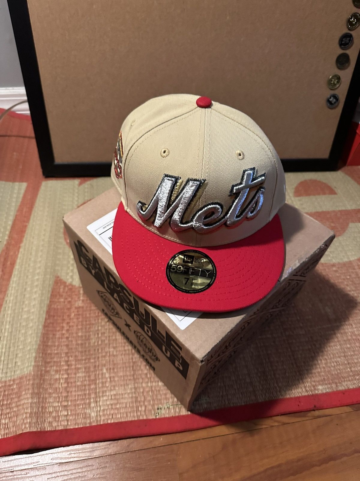 image of New York Mets Myfitteds 7 1/8 Ds in Beige, Men's