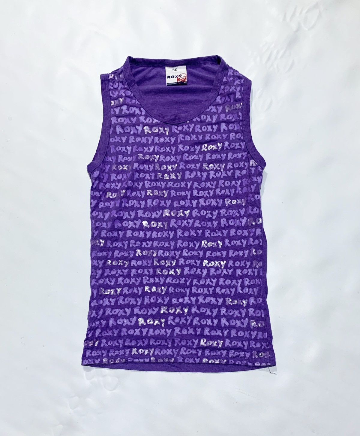 Japanese Brand y2k Roxy Surf Tank Top Purple Size S / US 4 / IT 40 - 2 Thumbnail