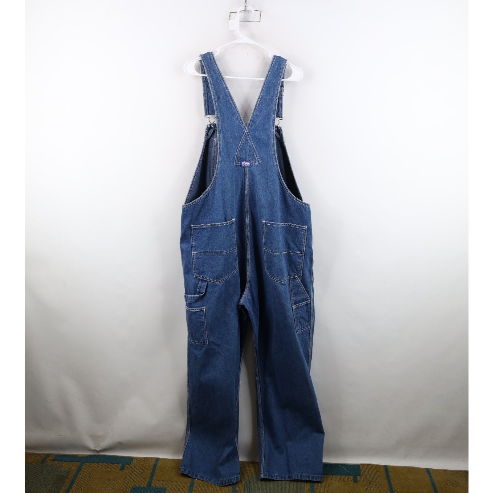 Vintage Vintage 90s Streetwear Distressed Wide Leg Denim Overalls Size US 44 / EU 60 - 20 Thumbnail