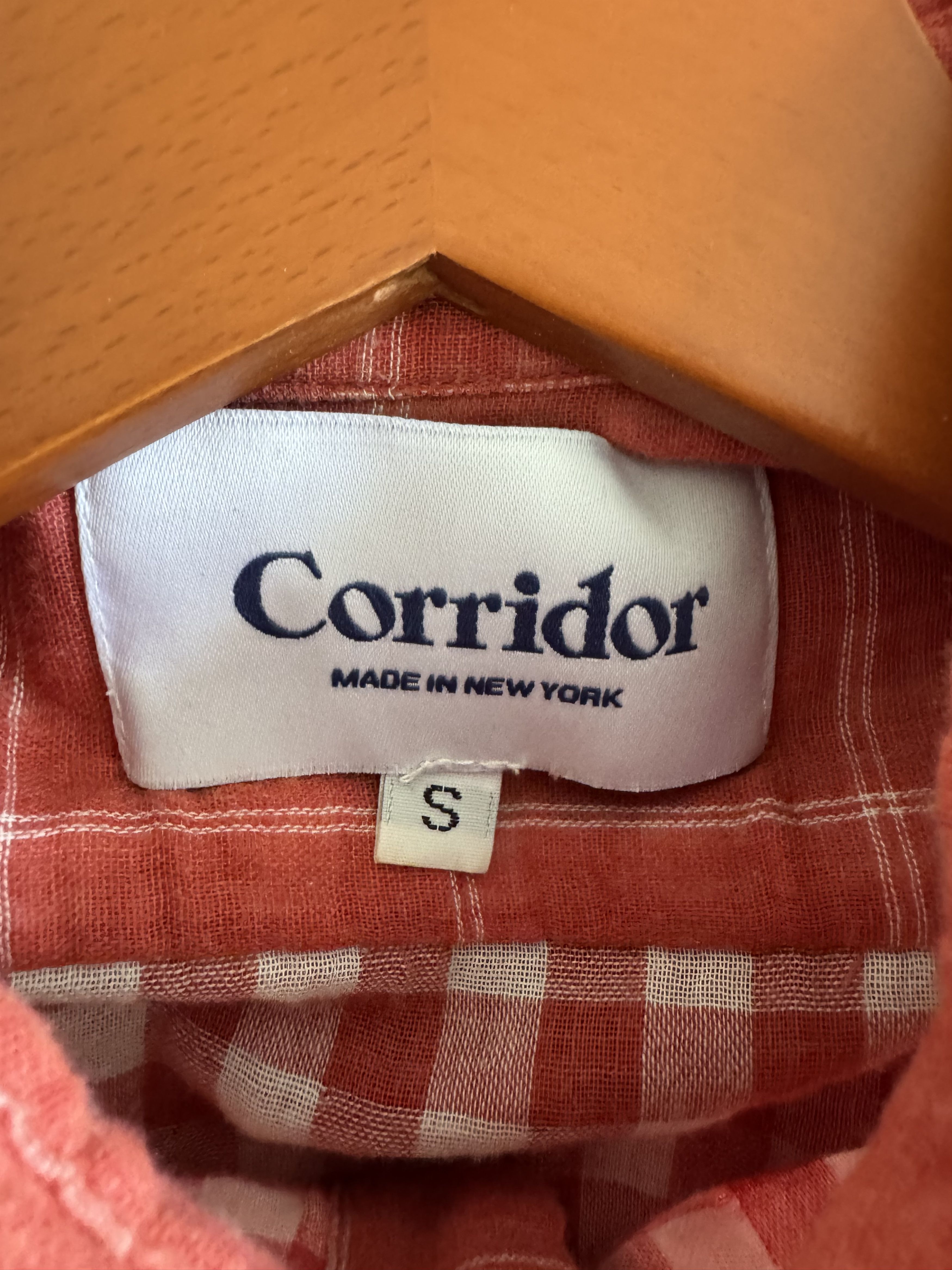 Corridor Corridor Orange Windowpane Shirt Size US S / EU 44-46 / 1 - 3 Thumbnail