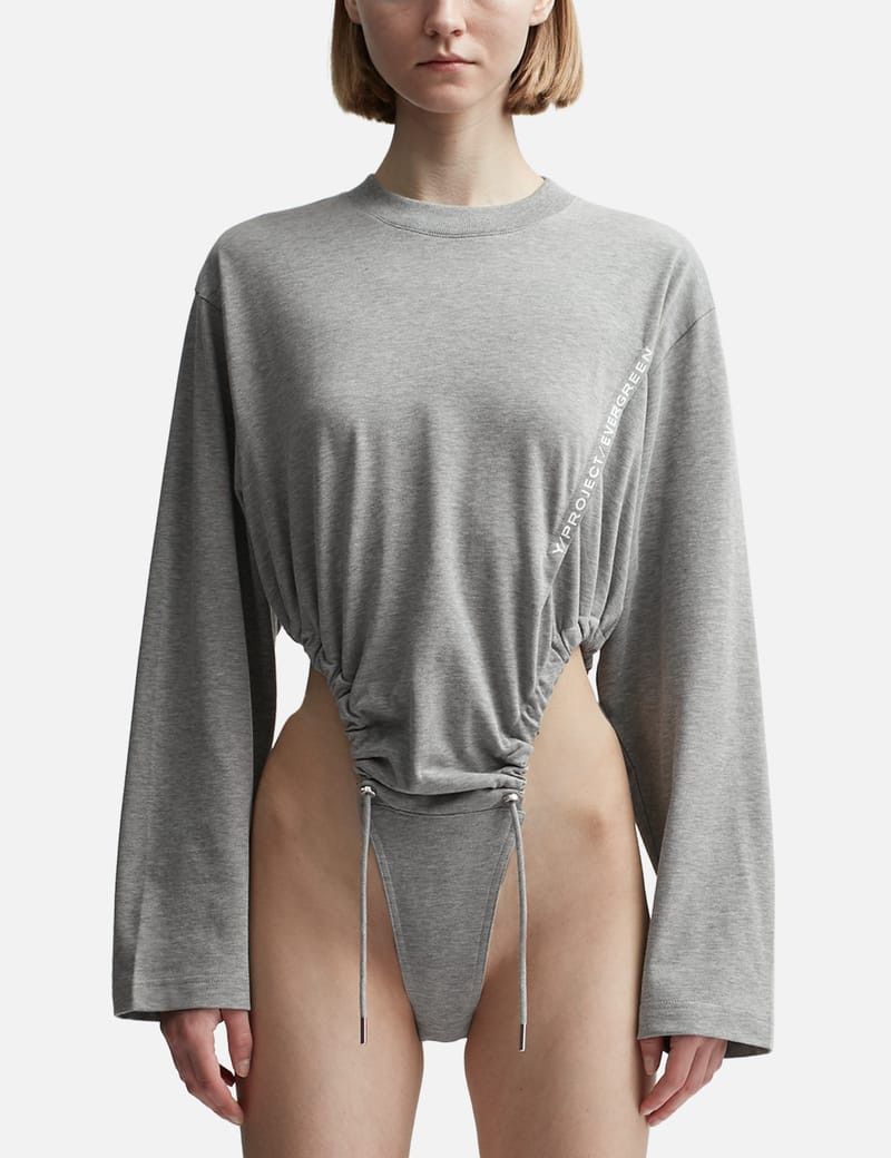 Y/Project $420 NWT Y/Project Evergreen Pinched Logo Bodysuit Size M / US 6-8 / IT 42-44 - 4 Thumbnail
