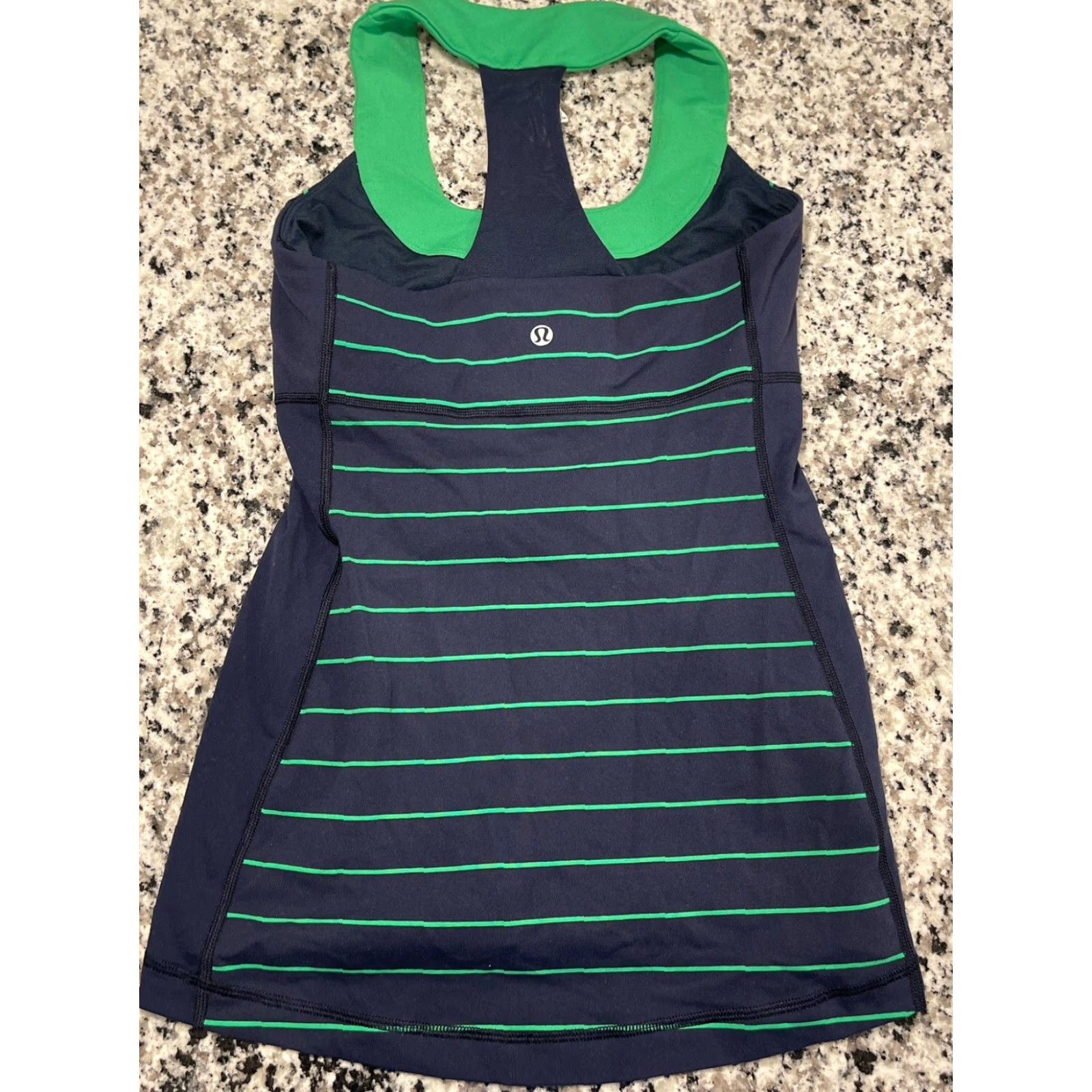Lululemon Lululemon Tank Womens Size 6 Scoop Neck Striped Built-In Bra Racerback Athletic Multicolor Shirt? Size M / US 6-8 / IT 42-44 - 3 Thumbnail
