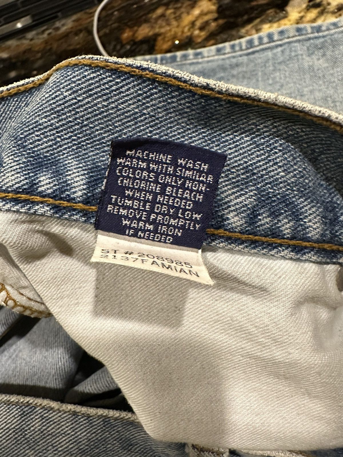 Structure × Vintage Vintage Structure Denim Relaxed Painter Jean Short Jorts Size US 36 / EU 52 - 8 Thumbnail