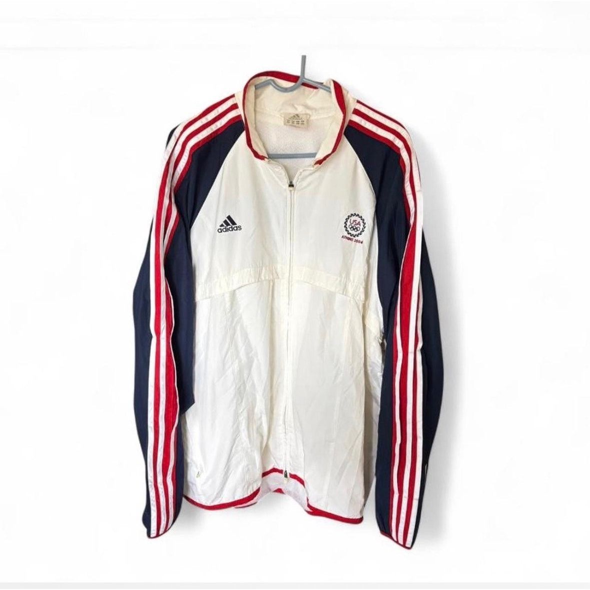 Adidas Y2K Adidas USA 2004 Athens Olympics track jacket Size US XXL / EU 58 / 5 - 1 Thumbnail