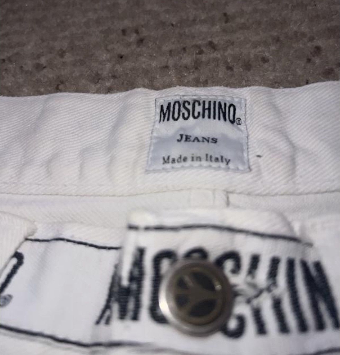 Moschino MOSCHINO Jeans White men W 28 L 36 Rare Size made in Italy Size US 28 / EU 44 - 6 Thumbnail
